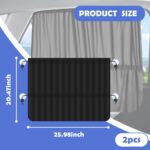 2-Piece Stretchable Car Window Sun Shades - Image 2