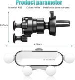 Anti-Shake Car Air Vent Phone Holder, Adjustable Angle - Image 2