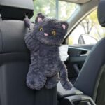 Plush Cat Car Tissue Holder, Backseat Organizer