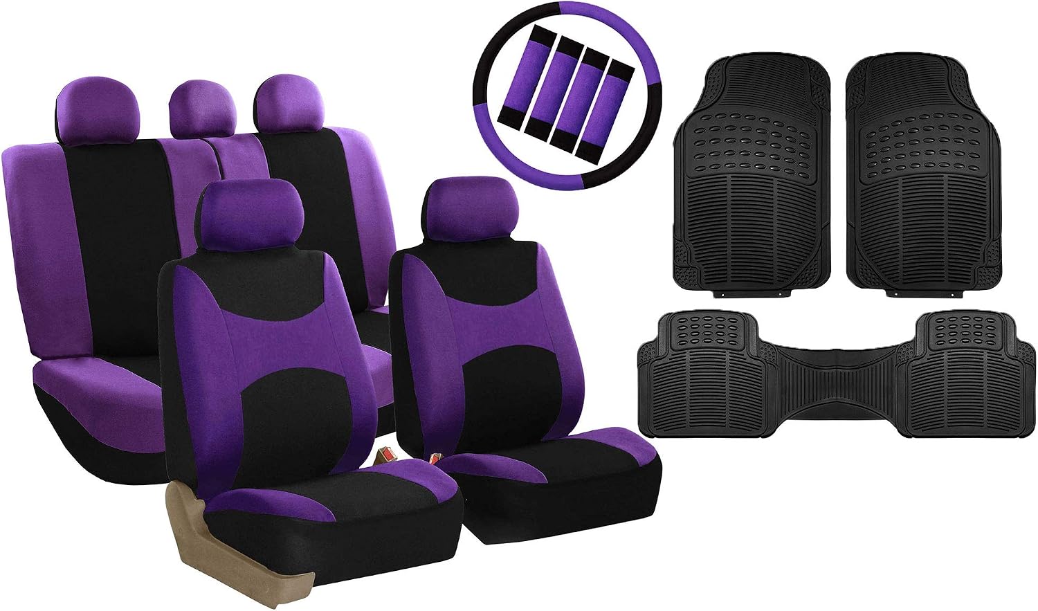 71NZUqz2VL._AC_SL1500_.jpg Complete Car Interior Accessories Set with Mats - Image 1