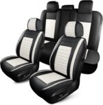 Breathable Leather Car Seat Covers, Horizontal Stripe - Image 2