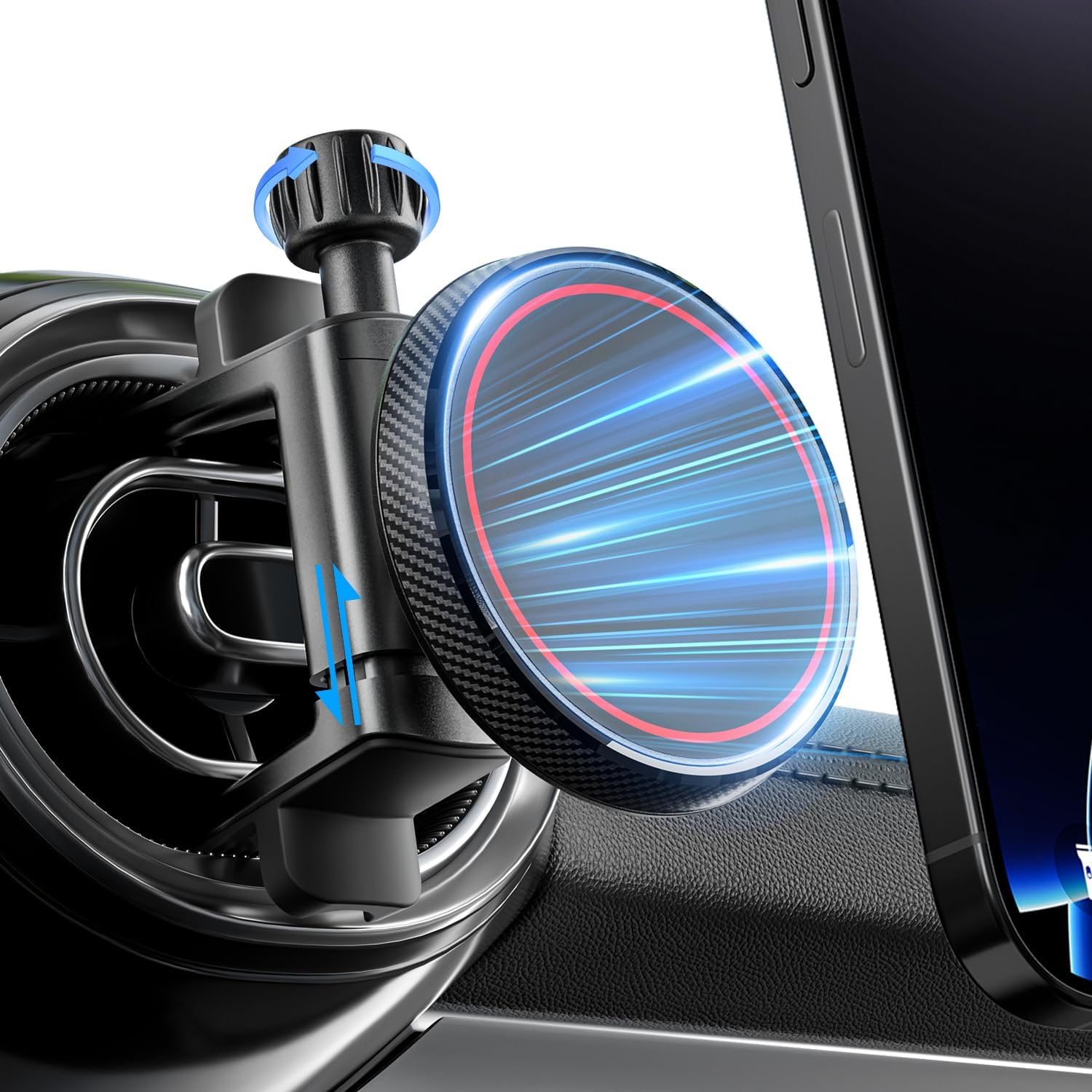 71UCWoJzXGL._AC_SL1500_.jpg Strong Magnetic Car Phone Holder, 360掳 Rotation - Image 1