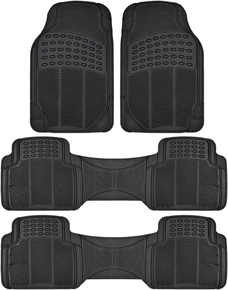 71hDwEIADSL._AC_SL1200_.jpg 4-Piece Front Rear Rubber Car Floor Mats - Image 1