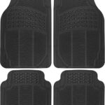 4-Piece All Weather Rubber Car Floor Mats
