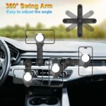 Magnetic Car Phone Mount, Rotating Air Vent Clip - Image 2