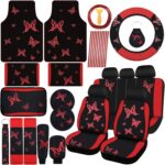47-Piece Butterfly Car Interior Accessories Set
