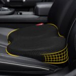 Wedge Memory Foam Car Seat Cushion, Black