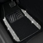 Sparkling Crystal Car Floor Mats, Waterproof Heel Pad - Image 2
