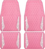Diamond Rhinestone Rubber Car Floor Mats, Waterproof