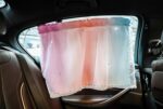Decorative Car Window Sun Shade Curtain, Cute Pattern