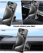 Multifunctional Air Vent Cup Holder with Phone Mount - Image 2