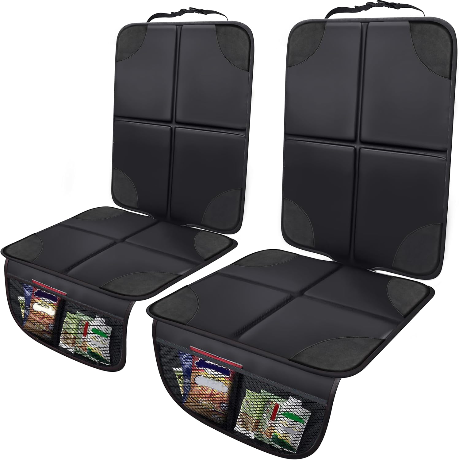 81m2uNYf5rL._AC_SL1500_.jpg 2-Piece Child Car Seat Protector Mat, Waterproof - Image 1