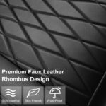 Leather Front Car Seat Covers, 2-Pack, Black - Image 2