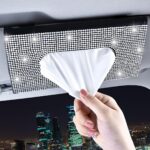 Sun Visor Car Tissue Box Holder, Black