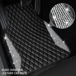 Crystal Rhinestone Glitter Car Floor Mats, Waterproof - Image 2