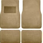 4-Piece Car Floor Mat Set with Heel Pad